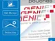 Genie 10261 - Pouches per plastificatrice, 100 micron, formato biglietto da visita, 95 x 6...