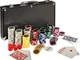 Maxstore Set da Poker Ultimate Black Edition - 300 Chip Laser da 12 Grammi con Centro in M...