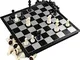 DQTYE Gioco di scacchi magnetico da viaggio Scacchi / Dama / Backgammon Set 3 in 1 per sca...