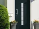 vidaXL Porta d'Ingresso in Alluminio e PVC Antracite 100x200 cm