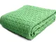 SonnenStrick 3009002 - Coperta per bebè, 100% cotone biologico, 100 x 90 cm, colore: Verde