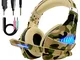 Beexcellent PS4 Xbox One Cuffie Gaming Stereo Deep Bass Noise Cancelling Headset Auricolar...