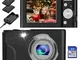 Fotocamera Digitale, BRIHIEVY 1080P HD Macchina Fotografica 36MP Fotocamera Compatta Ricar...