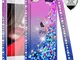 LeYi Custodia iPod Touch 7th / 6th / 5th Glitter Cover con Vetro Temperato [2 Pack],Brilla...