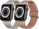 Lshy Cinturino per Apple Watch Cinturino 38mm 40mm 42mm 44mm, 2 Pezzi Morbido Cinturini pe...