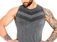 Sundried Mens Muscle Fit Senza Maniche Vest Compression Ospiti Migliore (Nero, XL)