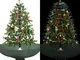 vidaXL Albero di Natale Sartoriale con Paralume a Forma di Palla di Neve, luci LED, Albero...