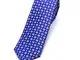 PB Pietro Baldini Cravatta blu 100% seta – Cravatta fatta a mano - Cravatta 150 * 7 cm (bl...