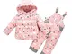 LSERVER-unisex tuta da sci per bambino piumino bambino invernale giacca bambina snowsuit s...