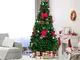 Albero di Natale artificiale 180 cm, albero di Natale con 800 rami in PVC, base in metallo...