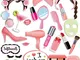 Qpout Spa Day Foto Props (25pz), Festa a Tema Spa Photo Puntelli Ragazze Trucco Selfie Ogg...