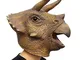 PartyCostume Festa in Costume di Halloween Maschera in Lattice a Testa di Animale Dinosaur...