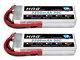 HRB 2PCS 11.1V 2200mAh 3S 30C Batteria Lipo con Deans T Plug per RC Car Boat Truck Heli Ae...