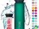 720°DGREE Bottiglia d'Acqua “uberBottle“ - 1 litro +Infusore, Tritan Senza-BPA, Prova di P...