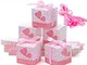 Meersee Scatole Portaconfetti 100 pz Scatole Portaconfetti di Carta Bomboniere Regalo Segn...