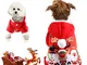 WELLXUNK® Natale Cane Abbigliamento, Natale Animale Domestico Cane Costume, Cane di Natale...