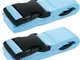 TRIXES Pacchetto di 2 cinghie blu ad alta densità per pacchi regolabili per le cinture per...