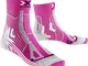 X-Socks Trail Run Energy, Calze Donna, Rosa/Pearl Grigio, 36/36