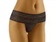 Wolbar String per Donna WB92, Nero,M