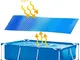Surfilter Bacirc; riscaldatore solare per piscina; Bolle blu rettangolari, copertura per p...