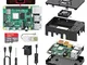 TICTID Raspberry Pi 4 Model B 8GB RAM Starter Kit Aggiornato Raspberry pi 3 con MicroSD Ca...