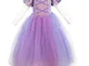 OwlFay Ragazze Vestito da Principessa Sofia Costumi Rapunzel Halloween Carnevale Costume C...