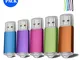 5 pezzi USB da 4G USB 2,0 Memory Drive Pen Drive, colore: blu/viola/rosa/verde/arancione v...