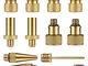 HENMI 12Pcs Adattatori per Valvola per Bicicletta, Accessori Obbligatori per Bici, Pompa A...