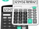 Calcolatrice,Splaks 2 Pack Standard Calcolatrice da Tavolo Funzionale Sola e AA Batteria c...