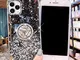 Custodia Compatibile con iPhone 11 Pro Max 6.5 Trasparente Paillettes Glitter Bling Suppor...