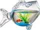 mini boccia per pesci Ciotola for pesci Acquario for pesci creativi Acquario Serbatoio for...