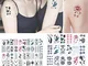 Msmask 60Pcs / set temporaneo Tatuaggio Sticker Paster Impermeabile rimovibile Bellezza di...