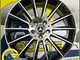 BREMA 1 CERCHIO IN LEGA NAD 8 19 5X112 45 66,6 MERCEDES CLASSE A B C E CLA GLA NERO LUCIDO...