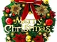 Ghirlanda di Natale (30 cm),ghirlanda di Natale,con LED,fiocco,palla di Natale,fiocco di n...