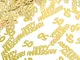 Gejoy 4 Borse Oro 50th Anniversario Coriandoli Glitter Coriandoli Decorazioni da Tavolo pe...