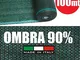 Rotolo 100mt TELONE OMBREGGIANTE FRANGIVISTA Verde - H 150 - per Rete Metallica - [cod.280...