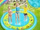 Dookey Tappetino Gioco d'Acqua, 170CM Aumento Antiscivolo Splash Pad per Bambini, Splash P...