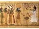 Adesivo con Motivo re Ra dell'antico Egitto, Effetto Carta di papiro