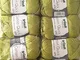 Gründl Cotton Quick Uni, Confezione Risparmio 10 knaeuel gomitolo a Mano, Cotone, Olive Ch...