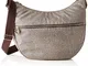 Borbonese Luna Bag Medium, Borsa a Tracolla Donna, Marrone (Op Classico/Marrone), 35x38x15...