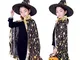 Bambini Halloween Mantello, Mantello con Cappuccio Halloween Costume Mantello da Mago con...