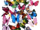 Shappy Farfalle da Giardino sui Bastoni Libellule da Giardino Farfalle Decorative Ornament...