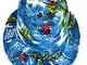 CLUB CUBANA Cappelli Unisex, Cappello a tese Hawaiano, Cappello di Feltro, Stile Panama, E...