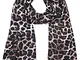 Guess Devyn Sciarpa, Multicolore (Leopard), Taglia Unica Donna