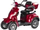 VELECO FASTER - Scooter per disabili a 4 ruote prodotto europeo 12km/h 1000W 60V Rosso