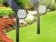 【Nuova】Luci Solari Esterno GolWof 2 Pezzi Lampade Solari Giardino Faretti Solari Esterno...