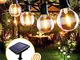 Catena Luminosa Esterno Solare, FOCHEA 7.6M Luci da Esterno con 25 LED Lampadine 4 Modalit...