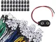 GTIWUNG 50pcs 5 Colori 12V LED Diodi ad Emissione,5mm Luminosa Luce a Diodi LED Precablata...