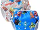 Teamoy 2pcs Baby Nappy riutilizzabile pannolino da nuoto, Construction+ Happy Night