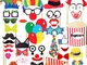 Veewon 36pcs divertente partito Photo Booth puntelli fai da te Kit Red Nose Circo Clown Co...